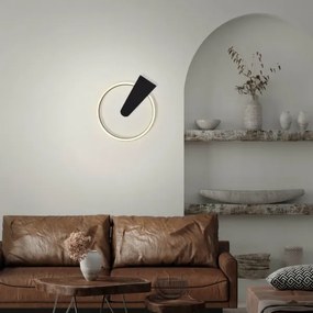 Briloner 3542-015 - NICO LED/12W/230V dimmelhető fekete mennyezeti lámpa