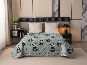 Ágytakaró PANDA RELAX zöld Méret: 170 x 210 cm