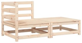 kerti sarokkanapé párnákkal és lábtartóval