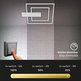 Briloner 3545-018 - LED Dimmelhető mennyezeti lámpa NICO LED/25W/230V króm