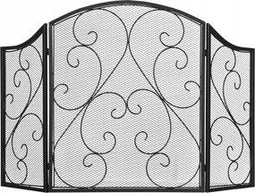 Kandalló paraván fém összecsukható szikravédő,STÍLUS,BIZTONSÁG