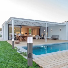 Kültéri lámpa DALLAS 1xE27/12W/230V IP44 antracit, aljzattal