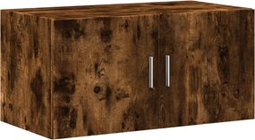 vidaXL füstös tölgy színű szerelt fa faliszekrény 80 x 42,5 x 40 cm