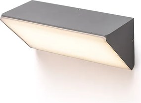 RENDL ANDANTE fali lámpa antracitszürke matt akrilát 230V LED 21W IP65 3000K