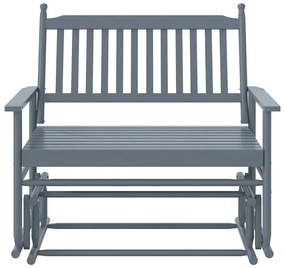 szürke tömör nyárfa hintapad 118 x 70 x 104,5 cm
