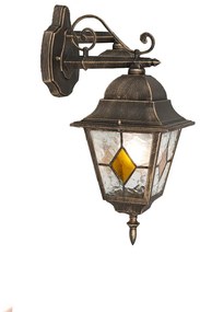 Okos Vintage kültéri fali lámpa bronz színben, Wifi A60 izzóval - Antigua