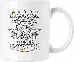 Bögre Teljesítmény Dízel Trucker Sofőr Fehér 330ml