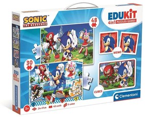 Sonic a sündisznó Characters 4 az 1-ben játékgyűjtemény Clementoni