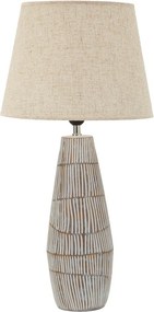 Krémszínű asztali lámpa textil búrával (magasság 69,5 cm) Hanoi – Mauro Ferretti