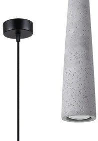 Sollux SL.1347 - Csillár zsinóron ELECTRA 1xGU10/10W/230V beton/szürke