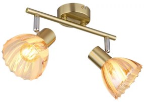 Globo 54315M-2 - Spotlámpa ZACHERY 2xE14/40W/230V arany