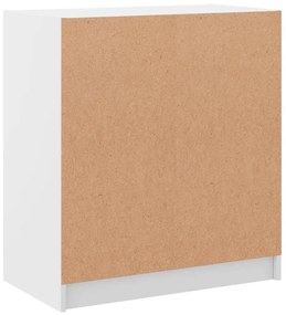fehér kisszekrény üvegajtókkal 68 x 37 x 75,5 cm