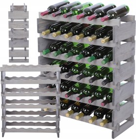 Bortartó állvány moduláris palacktartó állvány 6x6 építs, mint az építőkockák Eco impregnáló