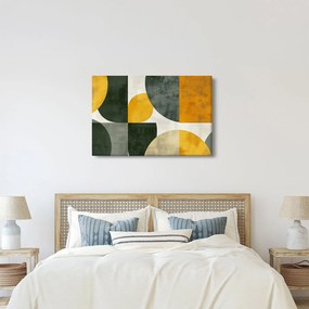 Kép - Olívazöld absztrakció (90x60 cm)