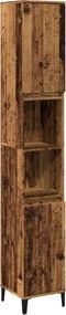vidaXL antik fa színű szerelt fa fürdőszobaszekrény 30 x 30 x 190 cm