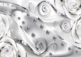 Fotótapéta Absztrakt 3D Virágok Vinyl XXL 208x146