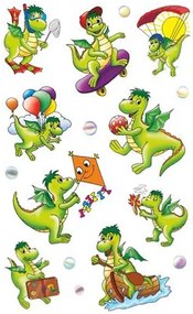 Matrica, papír, 3 ív, 76x120 mm, AVERY ZWECKFORM, Z-Design No.54043, sárkányok (AY54043)