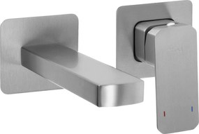 Falsík alatti mosdó csaptelep Ezüst Rea Arlo Csiszolt kifolyócső 20 cm