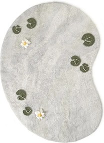 Világosszürke pamut gyerek játszószőnyeg 130x170 cm Swan Lake – Lorena Canals