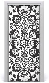 Poszter tapéta ajtóra népi motívum 85x205 cm