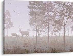 Kép - Monokróm erdő (70x50 cm)
