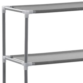 3-szintes ezüstszínű alumínium tárolóállvány 69 x 28 x 169 cm