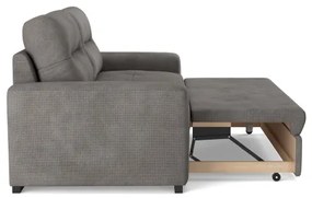 COMO háromszemélyes ággyá nyitható kanapé — sötétszürke