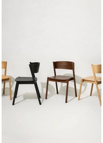 Fekete tölgy étkezőszék Oblique - Hübsch