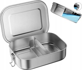 Uzsonnás Doboz 850 ML Rozsdamentes Acél 304 Vízálló, Rekeszekkel