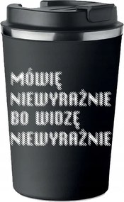 Prémium Termo Bögre fekete ajándék Vicces homályosan látom KT_523_cz