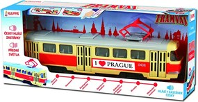 RAPPA Tatra T3 villamos cseh állomásbejelentéssel - 28 cm - I Love Prague - Rappa