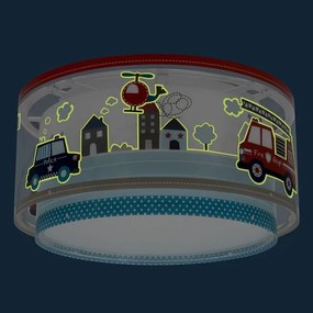 Dalber 60616 - Gyermek mennyezeti lámpa POLICE 2xE27/60W/230V