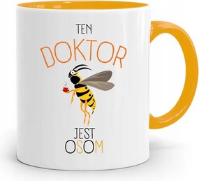 Sárga Bögre A Doktornak Ez A Doktor Egy Darázs, fényképes nyomtatással