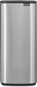 Matt ezüstszínű acél érintésre nyíló szemetes 30 l Bo Touch – Brabantia
