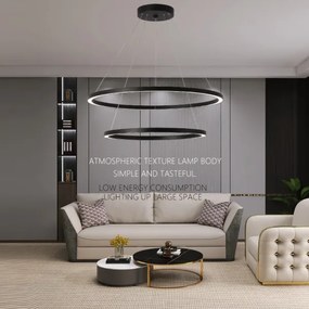 Immax NEO 07158-B80-60 - LED Dimmelhető csillár FINO LED/93W/230V Tuya fekete + távirányító