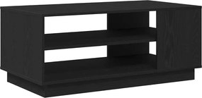 vidaXL Dohányzóasztal Fekete tölgy 102 x 55 x 43 cm Faanyag