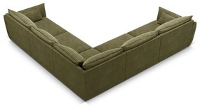 Zöld sarokkanapé (variálható) Vanda – Mazzini Sofas