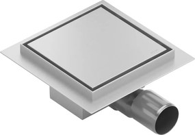 Mexen Flat-Q M13 négyzet alakú padlóösszefolyó 20 x 20 cm, inox - 1010020