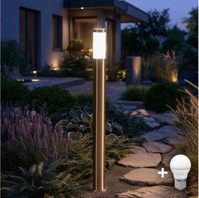 BRILAGI - LED kültéri lámpa ELIA 1xE27/7W/230V 4000K IP44 100 cm króm