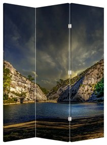 Paraván - Táj tóval (126x170 cm)