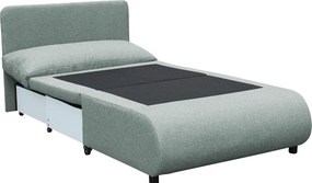 Kihúzható fotel tárhellyel, mentol, FLIK