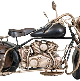 Motor modell - Vintage dekoráció - Fekete - 27 cm