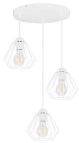 Csillár zsinóron CEED 3xE27/60W/230V fehér