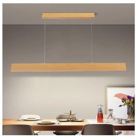 Brilagi - Dimmelhető LED kábeles csillár SLIMLINE LED/40W/230V 3000-6000K tölgy dekor + távirányító