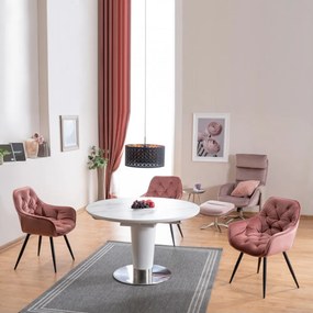 Cherry Velvet étkezőszék antik rózsaszín
