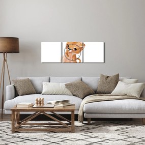 Kép - Akvarell állatka N⁰6 (órával) (90x30 cm)