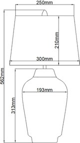 Quintiesse BEXLEY QN-BEXLEY-TL-BKPN Asztali lámpa 1x60W/E27