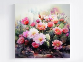 Vászonkép Canvas Természet Növény Amerika Kaktusz Fügekaktusz Virágok 80x80