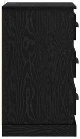vidaXL Éjjeliszekrény fiókkal Fekete tölgy 39 x 39 x 67,5 cm Faanyag