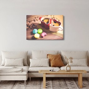 Kávé és a macaroon képe (90x60 cm)